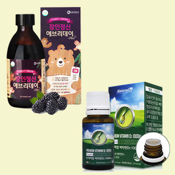 엘더베리시럽 & 유럽 직수입 비타민D 1000IU