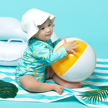 베이비앙 아기 수영복 수영장 기저귀 유아 래쉬가드