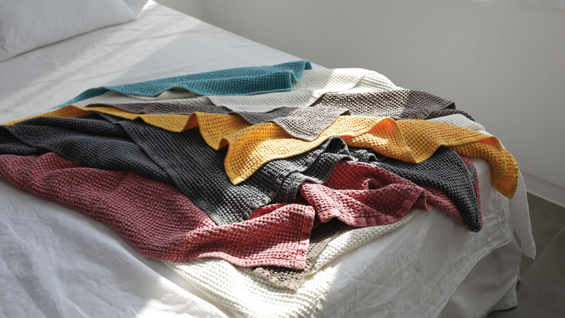 유트러스 모달 와플 블랭킷 피그먼트 블랭킷