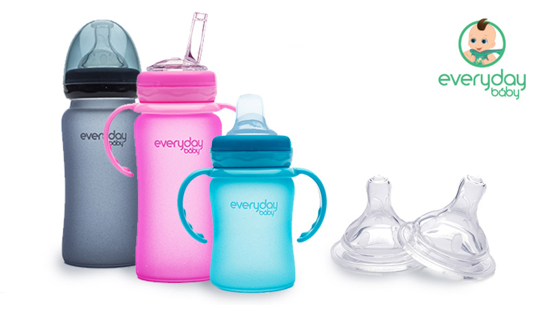 [From 스웨덴] 에브리데이베이비 온도감지 유리젖병