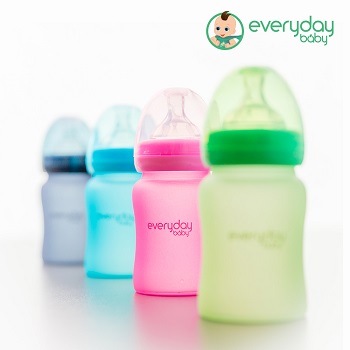 [From 스웨덴] 에브리데이베이비 온도감지 유리젖병