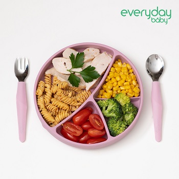 [from 스웨덴] 에브리데이베이비 실리콘 흡착식판 이유식기 수저세트 모음전