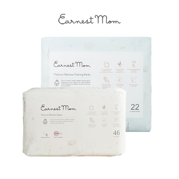 [어니스트맘]프리미엄 밤부 일회용 기저귀 (S~XL) 팬티형/밴드형