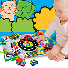 케이스키즈 촉감놀이 자동차가방세트