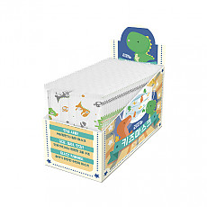 [리피뉴키즈] 개별포장 국내산 일회용 어린이 마스크 50매(옵션: 화이트, 공룡)