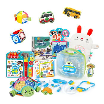 ● 애플비&크라잉베베  [베이비 촉각 인지발달 토이북  3가지 세트]